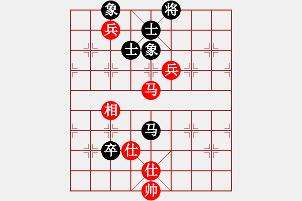 象棋棋谱图片：孙浩宇 先和 才溢 - 步数：200 