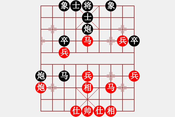 象棋棋譜圖片：嘉涵 賴理兄 勝 吳松月 孫勇征 - 步數：40 