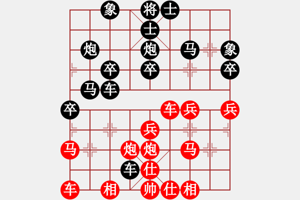 象棋棋譜圖片：一生隨緣[2207229088] -VS- 橫才俊儒[292832991]（3贏） - 步數(shù)：30 