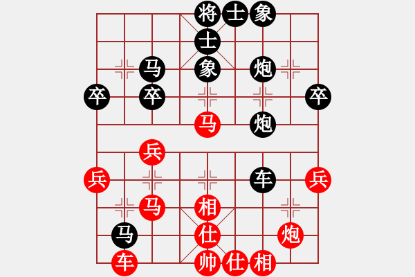 象棋棋譜圖片：溫滿紅     先負(fù) 胡明       - 步數(shù)：60 