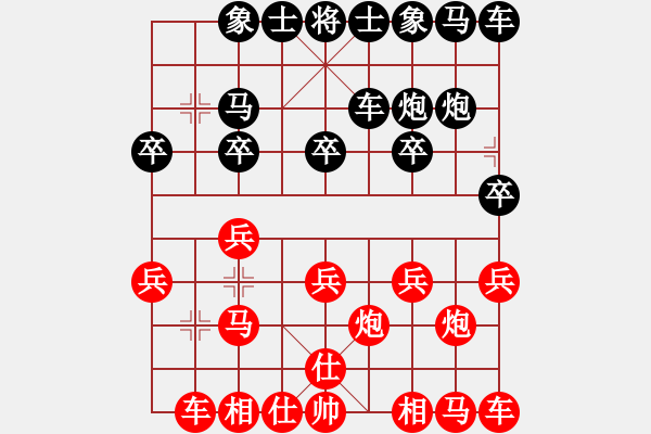 象棋棋譜圖片：西門吹雪(3段)-勝-寶坻夜襲隊(3段) - 步數(shù)：10 