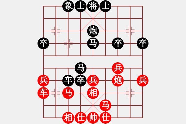 象棋棋譜圖片：feir(6段)-負(fù)-勇向前(1段) - 步數(shù)：40 