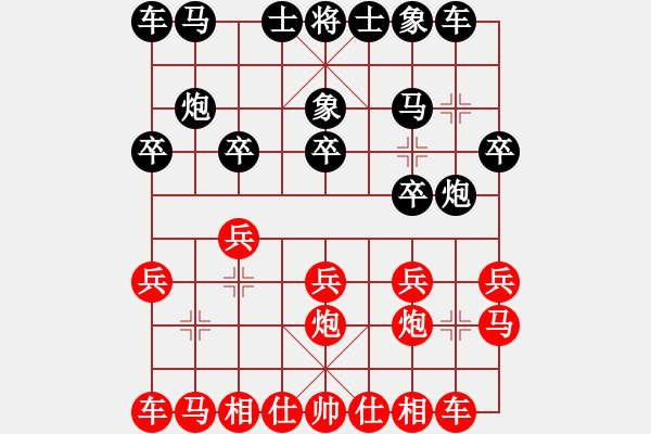 象棋棋譜圖片：魚(yú)腸笑秋風(fēng)(8級(jí))-勝-黑店(3段) - 步數(shù)：10 