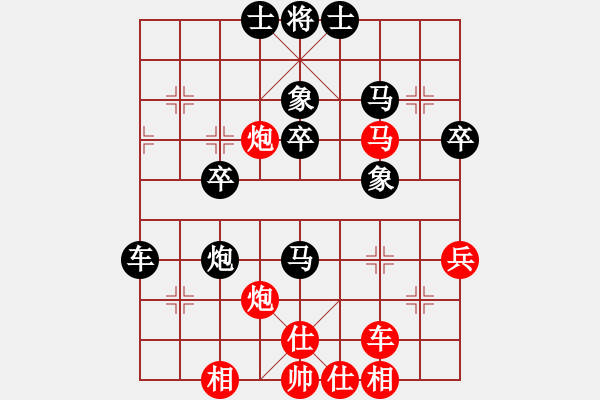 象棋棋譜圖片：閆建偉(9級(jí))-負(fù)-bbboy002(4級(jí)) - 步數(shù)：40 