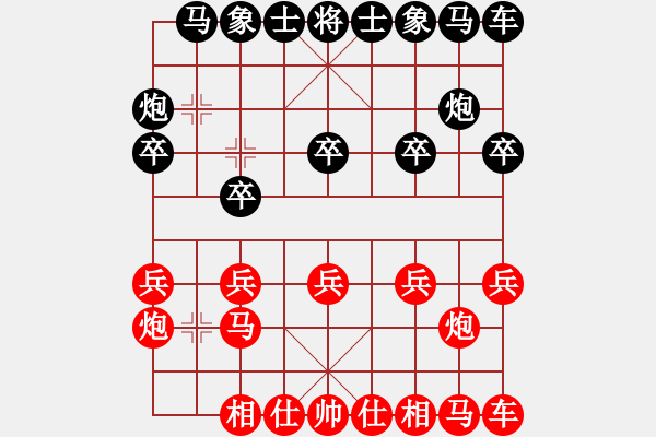 象棋棋谱图片：尚威 先和 许银川 - 步数：10 