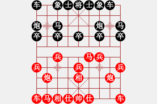 象棋棋譜圖片：第03輪 第08臺(tái) 山西太原 段原平 先勝 山西太原 周小平 - 步數(shù)：10 