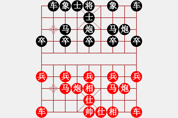 象棋棋譜圖片：驚才風(fēng)逸(北斗)-和-海庫(kù)實(shí)爛(北斗) - 步數(shù)：10 