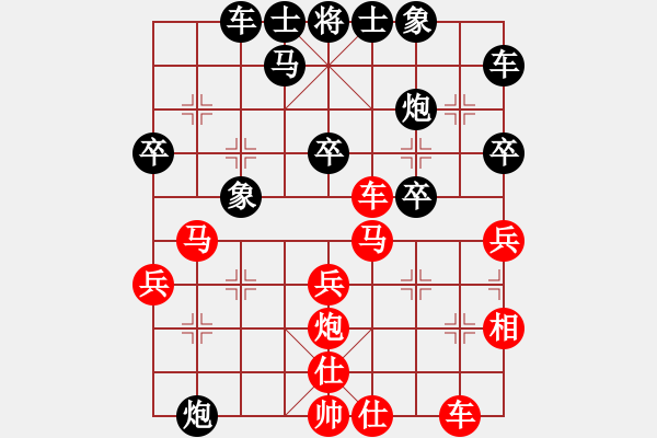 象棋棋譜圖片：laozlx(3段)-勝-乙子(3段)補(bǔ)充馬局攻伐 - 步數(shù)：30 