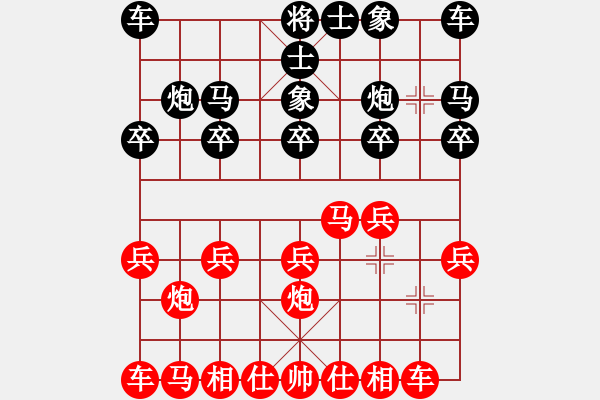 象棋棋譜圖片：三將就餐好(6段)-負(fù)-亂針繡(1段) - 步數(shù)：10 