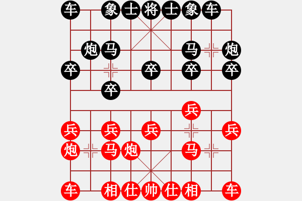 象棋棋谱图片：(红)中国 吕钦 VS (黑)越南 赖理兄 - 步数：10 