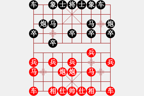 象棋棋譜圖片：延安 強(qiáng)志鑫 負(fù) 延安 劉小寧 - 步數(shù)：10 