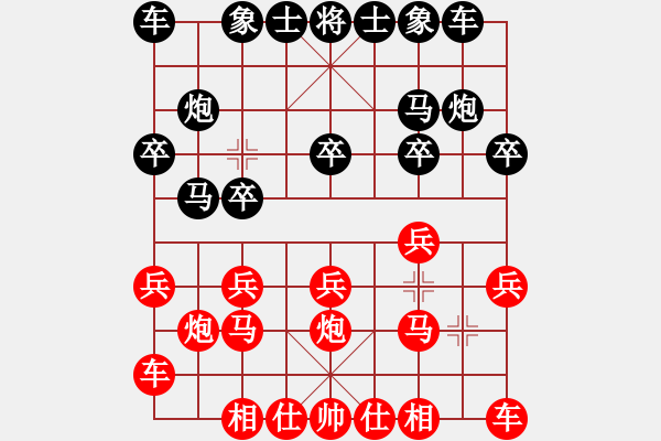 象棋棋譜圖片：象棋高手[紅] -VS- 醉棋渡河[黑] - 步數(shù)：10 