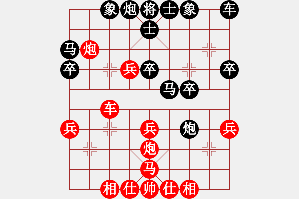 象棋棋譜圖片：精英名手(北斗)-負-長沙滿哥(北斗) - 步數(shù)：30 