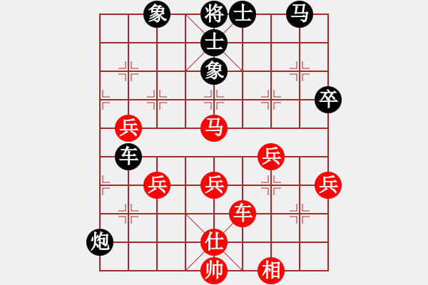 象棋棋譜圖片：天正胡一刀(3段)-負(fù)-面包師傅(6段) 五七炮互進(jìn)三兵對(duì)屏風(fēng)馬邊卒右馬外盤河 - 步數(shù)：60 