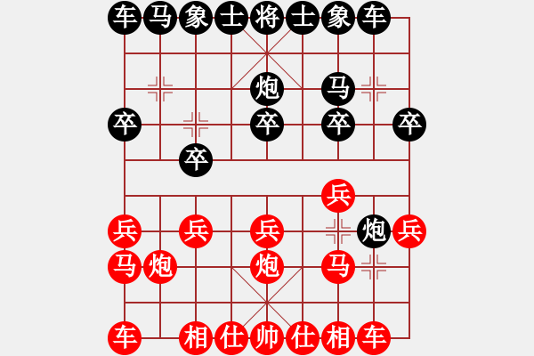 象棋棋譜圖片：印象布局 中炮對(duì)左炮封車(chē)轉(zhuǎn)半途列炮 （1） - 步數(shù)：10 