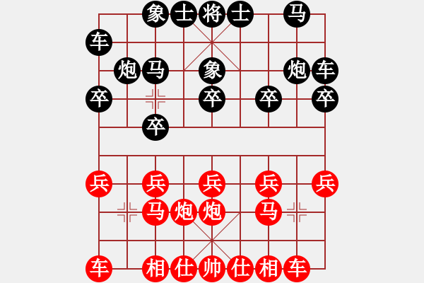 象棋棋譜圖片：電白棋手(9級(jí))-負(fù)-敲豬(1段) - 步數(shù)：10 