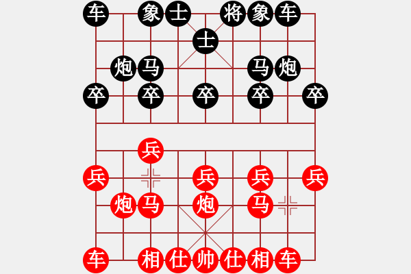 象棋棋譜圖片：景陽先勝先鋒影音 - 步數(shù)：10 