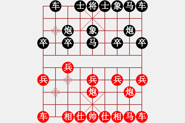 象棋棋譜圖片：忘了我的人[紅] -VS- 學(xué)習(xí)[黑] - 步數(shù)：10 