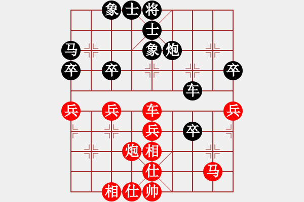 象棋棋譜圖片：米奇1698888[紅] -VS- bbboy002[黑] - 步數(shù)：40 