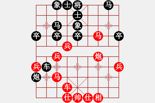 象棋棋譜圖片：古趙戰(zhàn)神(6段)-勝-fengxuejun(9段) - 步數(shù)：40 