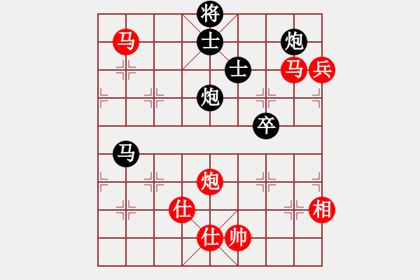 象棋棋譜圖片：6100局 C01-中炮七路馬對屏風(fēng)馬-天天AI選手 紅先和 小蟲引擎23層 - 步數(shù)：90 