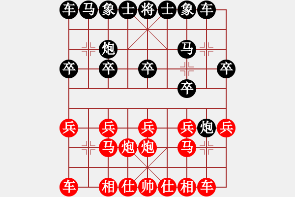 象棋棋譜圖片：寒光將星(9段)-圣主彰安(1段) - 步數(shù)：10 