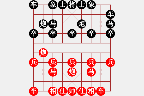 象棋棋譜圖片：中炮對(duì)單提馬(業(yè)四升業(yè)五評(píng)測(cè)對(duì)局)我先勝 - 步數(shù)：10 