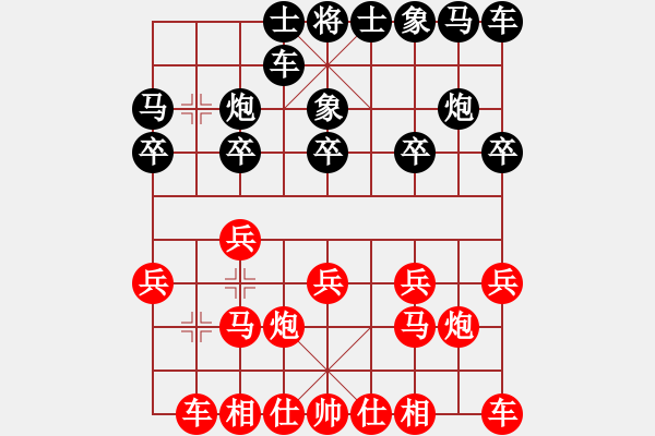 象棋棋谱图片：嵊州 储鎏辉 和 广东 黄仕清 - 步数：10 