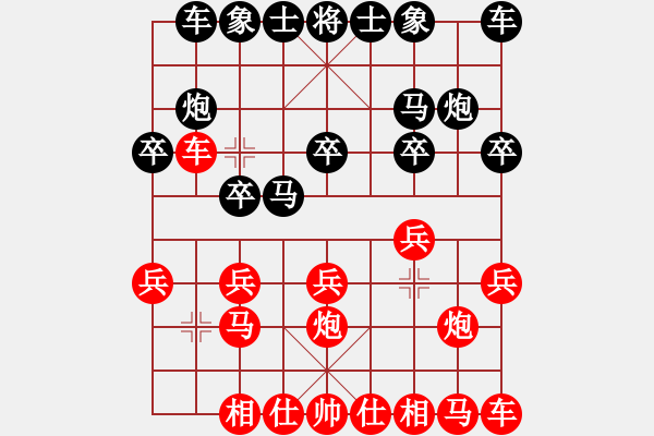 象棋棋譜圖片：弈者無(wú)心(9段)-負(fù)-小風(fēng)波(6段) 中炮過(guò)河車互進(jìn)七兵對(duì)屏風(fēng)馬左馬盤河 - 步數(shù)：10 