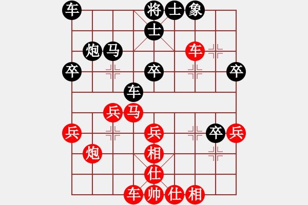 象棋棋譜圖片：2018.12.16.6好友十分鐘先勝過客.pgn - 步數(shù)：40 