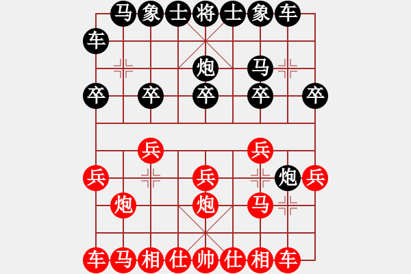 象棋棋譜圖片：名劍沈勝衣(9級(jí))-和-輸棋不急騷(3段) - 步數(shù)：10 