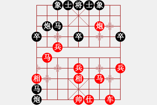 象棋棋譜圖片：名劍沈勝衣(9級(jí))-和-輸棋不急騷(3段) - 步數(shù)：50 