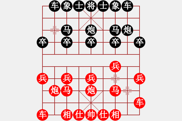 象棋棋譜圖片：橫才俊儒[292832991] -VS- 清閑王[1559150573] - 步數(shù)：10 