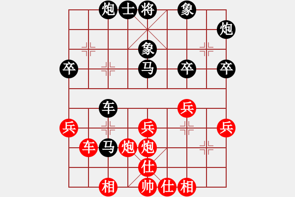 象棋棋譜圖片：《學(xué)習(xí)大師后手》邊炮橫車拐角馬棄3卒3路車破五六炮正馬七兵過河 - 步數(shù)：40 