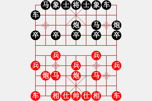 象棋棋譜圖片：譜絲醉打[紅] -VS- 擁 有！ [黑] - 步數(shù)：10 