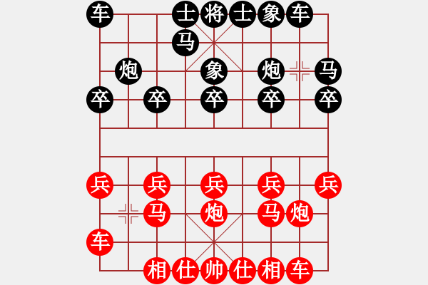 象棋棋譜圖片：372局 A40- 起馬局-BugChess Plus 19-07-08 x64(20層) (先和 - 步數(shù)：10 