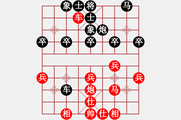 象棋棋譜圖片：冬雪的東天(9級(jí))-負(fù)-想要你老將(5段) - 步數(shù)：30 