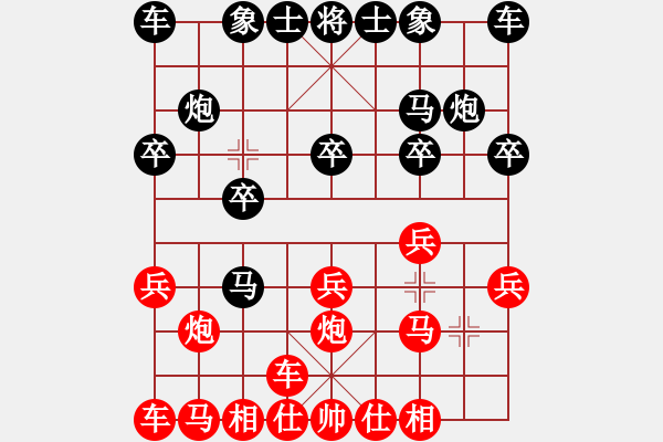 象棋棋譜圖片：橫才俊儒[292832991] -VS- www[510163373] - 步數(shù)：10 