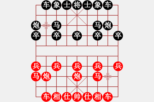 象棋棋譜圖片：劉昱       先負(fù) 李軒       - 步數(shù)：10 