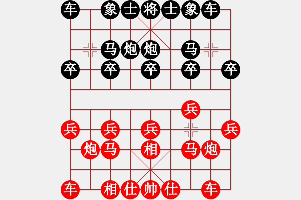 象棋棋譜圖片：逍遙我醉了(9段)-和-自信沒有錯(9段) - 步數(shù)：10 