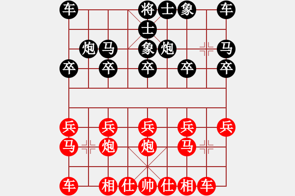 象棋棋譜圖片：‖棋家軍‖詩(shī)棋[892347242] -VS- qq1[1741191228] - 步數(shù)：10 