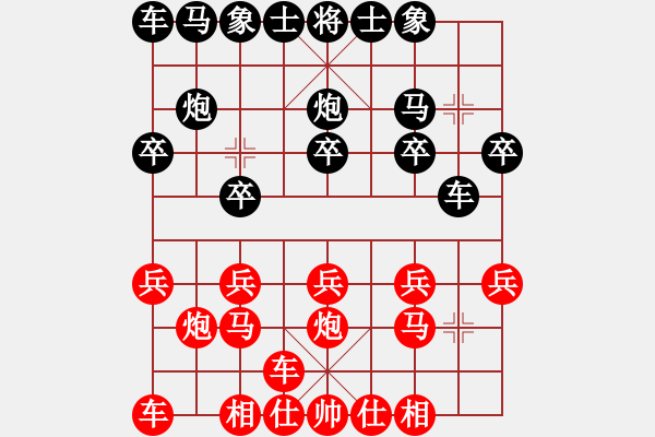 象棋棋譜圖片：jhjk[2812438070] -VS- 嘴角揚(yáng)揚(yáng)[50129759] - 步數(shù)：10 