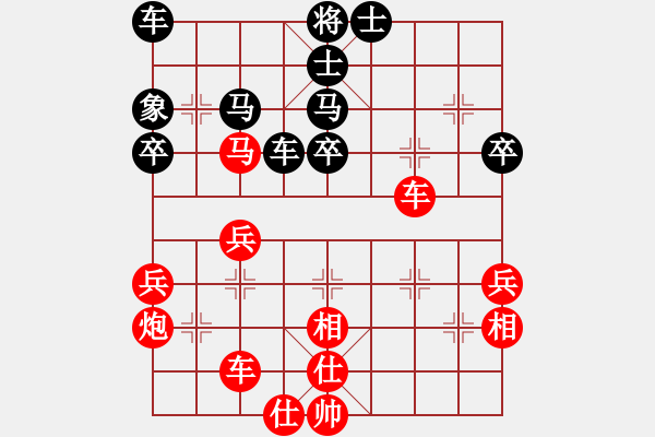 象棋棋譜圖片：順炮緩開(kāi)車(chē) - 步數(shù)：40 