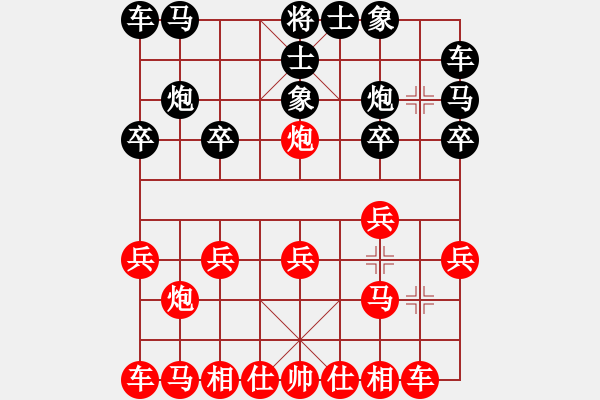 象棋棋譜圖片：2015年四川省農(nóng)民賽第四輪第4臺(tái) 南充何凱先負(fù)南充農(nóng)牧唐世文 - 步數(shù)：10 