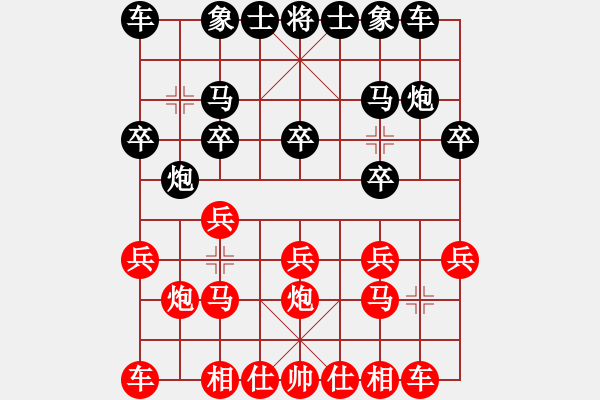 象棋棋譜圖片：橫才俊儒[292832991] -VS- 金石鑫磊[1499476645] - 步數(shù)：10 