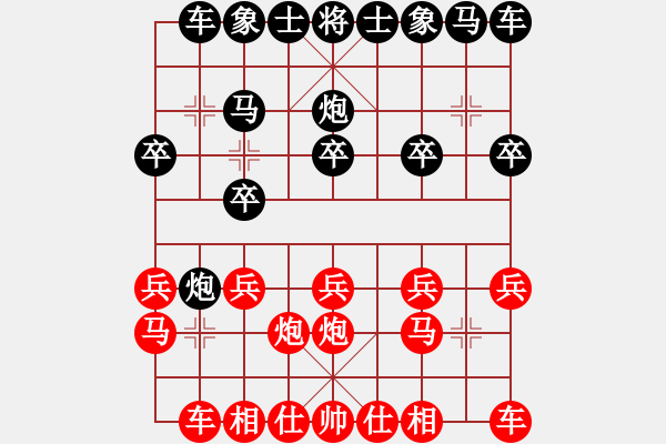 象棋棋譜圖片：推演棋盤[一] - 步數(shù)：10 