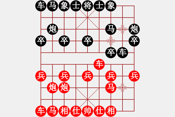 象棋棋譜圖片：韓竹王中王(日帥)-勝-zyhkkk(9段) - 步數(shù)：10 