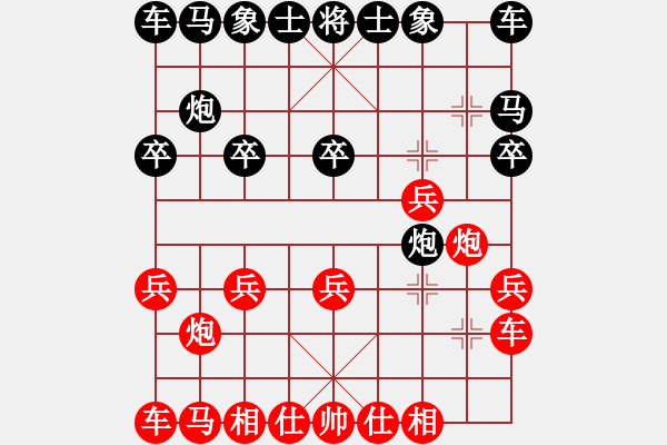 象棋棋譜圖片：電腦分析 開局棄馬 炮八進二 巡河炮 馬2進1 或 炮8平5 - 步數(shù)：10 