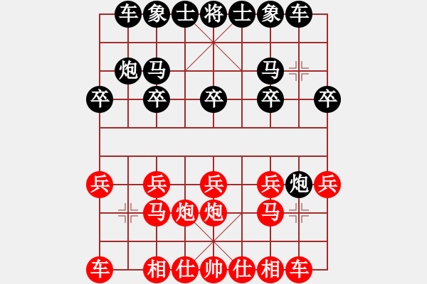 象棋棋譜圖片：馮明光     先負(fù) 程建忠     - 步數(shù)：10 