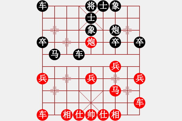 象棋棋譜圖片：分紅比例符合技術(shù)開 勝 師傅 - 步數(shù)：30 